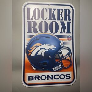Wincraft Broncos Locker Room Sign - Blue and Orange